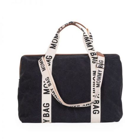 Geanta de infasat Childhome Mommy Bag Signature Negru - imagine 7